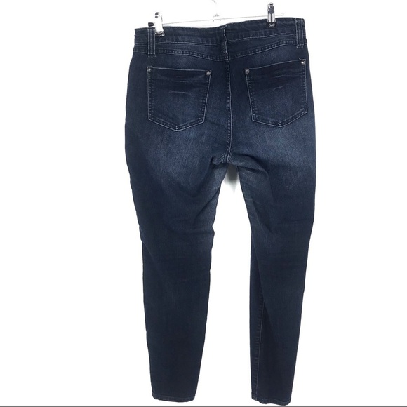 Elle Dark Wash Skinny Jeans Size 10 - Picture 4 of 5